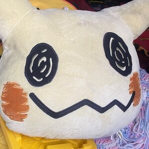 Pokémon Mimikyu Cream and Black Plush Pillow